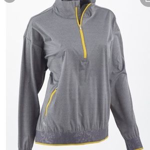 Adidas 1/4 zip pullover windbreaker size medium.